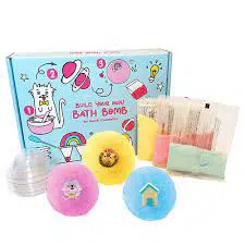 Kits avec tout ce dont vous avez besoin pour fabriquer des bombes de bain à  la maison.